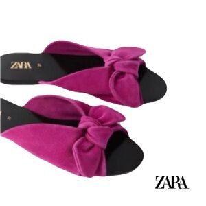 “NEW” ZARA FUCHSIA SANDALS